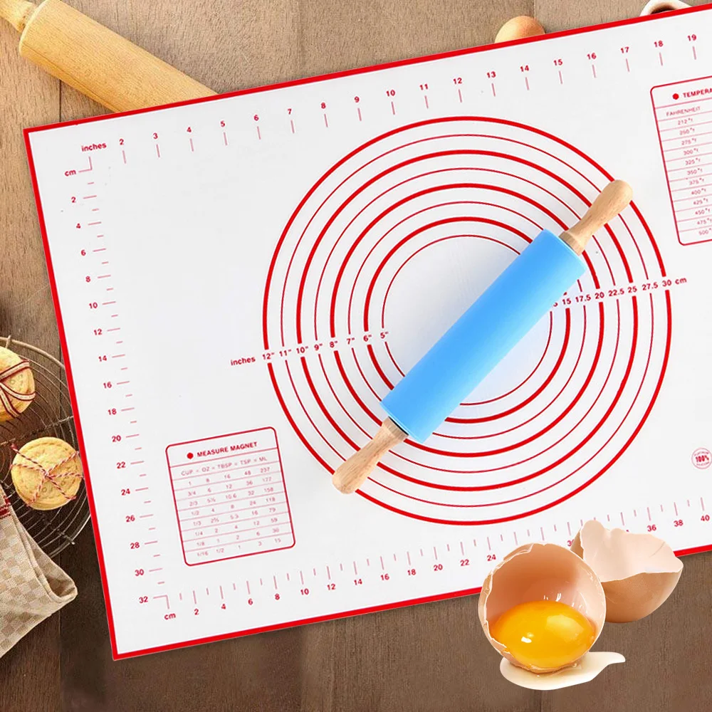 Многоразовый силиконовый коврик для выпечки игрушка Эко раскатки теста детская