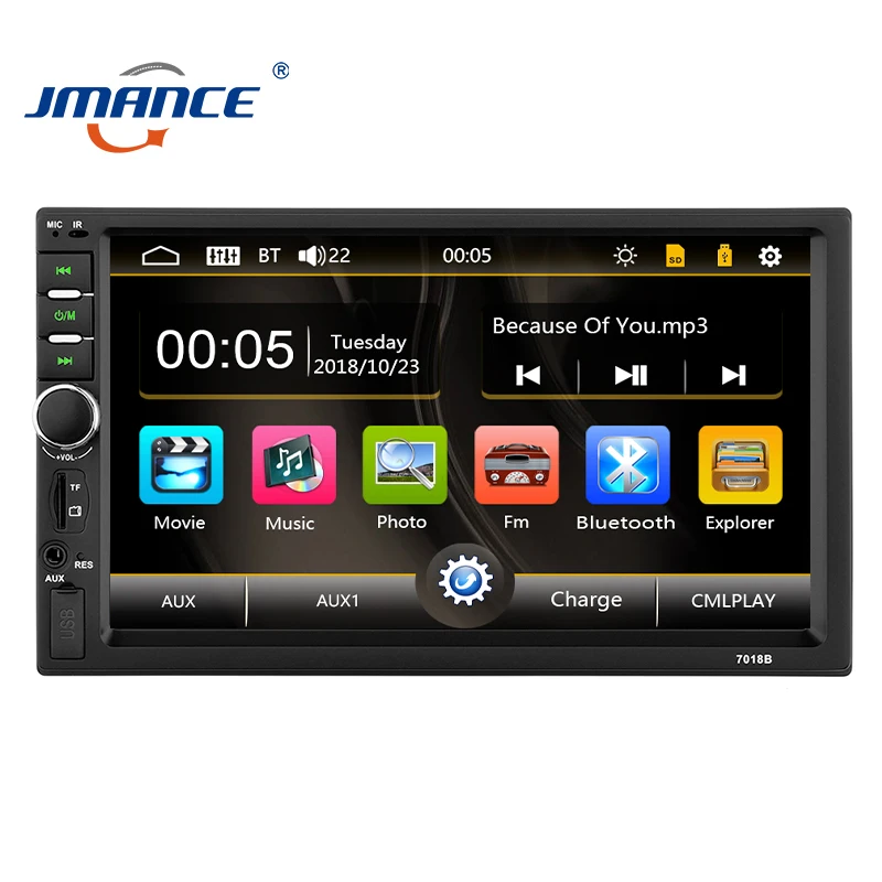 JMANCE 7018 Универсальный Автомобильный MP5-плеер multimidia dvd Радио automotivo 2-din автомобильные аксессуары oto teyp aparelho de som automotivo