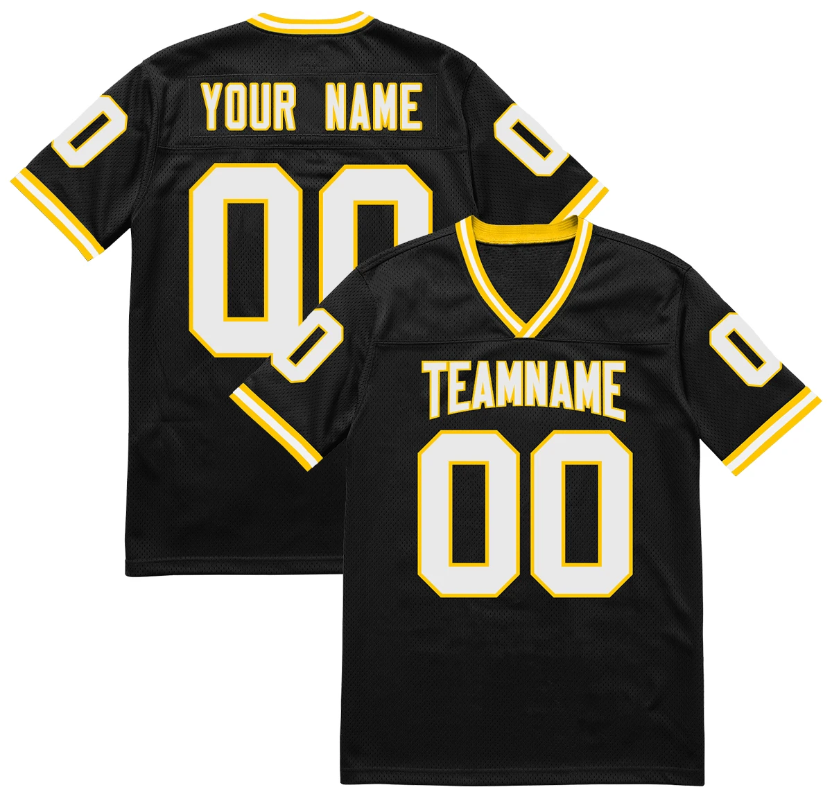 

Custom Personalized American Football Shirts Button Down Rugby Jerseys Printed T-Shirt for Men