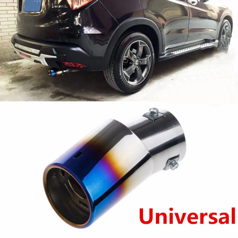 

63mm Universal OBD2 Car Stainless Steel Exhaust Tip Tail Muffler Tip Pipe