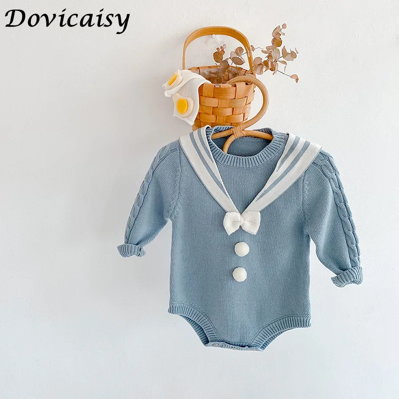 

Baby Knitted Clothes Autumn Knitting Baby Rompers Baby Girl Romper Boys Jumpsuit Overall Infant Baby Clothes
