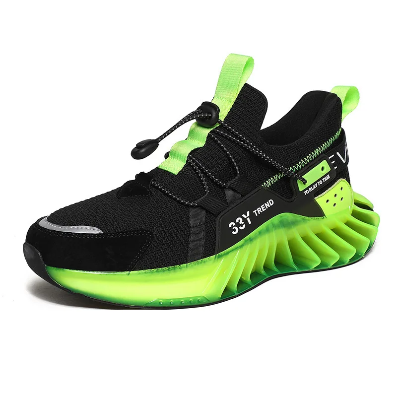 

Men's running shoes comfortable blade jogging outdoor sports fashion heavy soles increased sneaker personality design 146