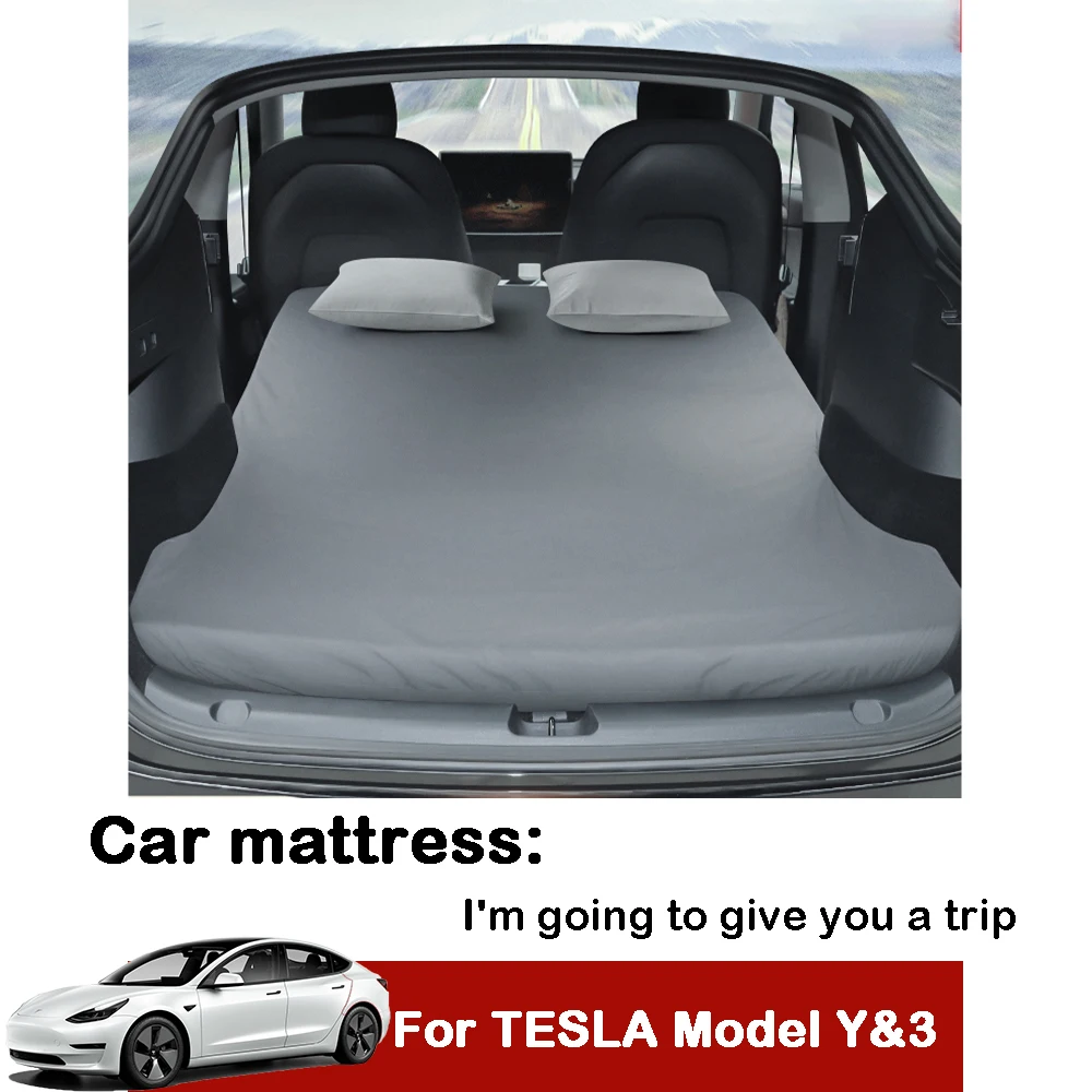 

Автомобильный матрас Tesla ModelY/3, туристический задний коврик для сна в багажник, аксессуары для автомобиля, не нужно надувать, из пены
