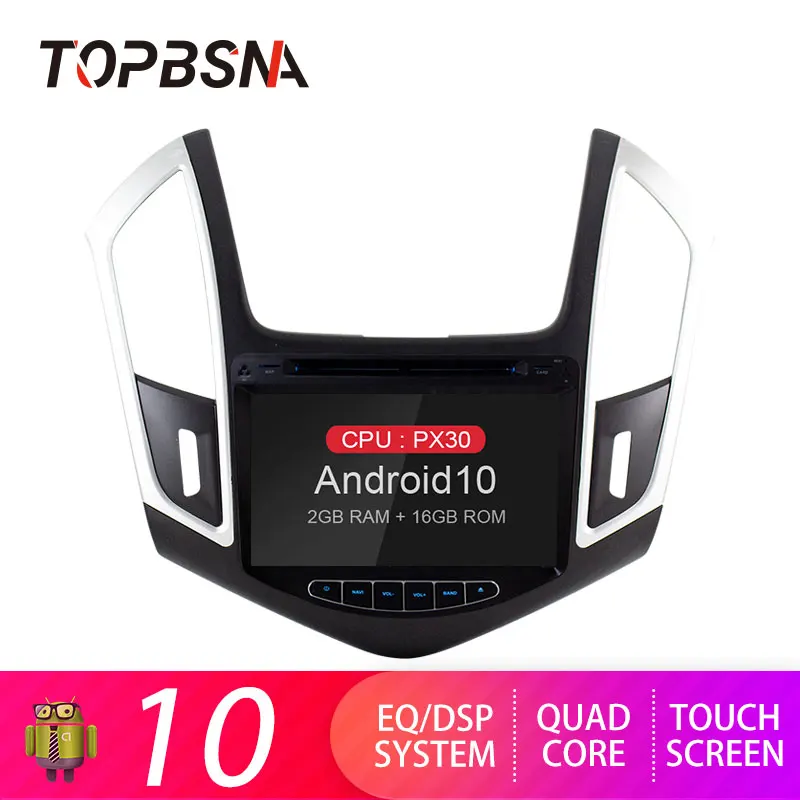 

Автомобильный DVD-плеер TOPBSNA, Android 10, для Chevrolet Cruze 2015-2018, Wi-Fi, мультимедиа, GPS-навигация, 2 Din, автомобильное радио, магнитофон RDS