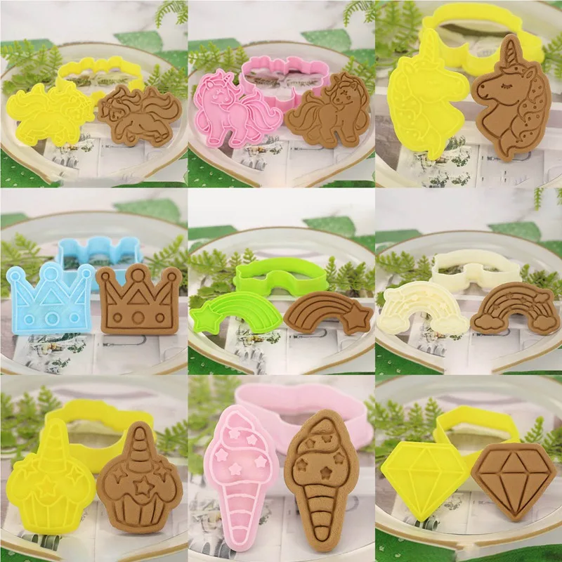1 шт. милая форма для печенья в виде единорога мультяшная Корона конус метеорит