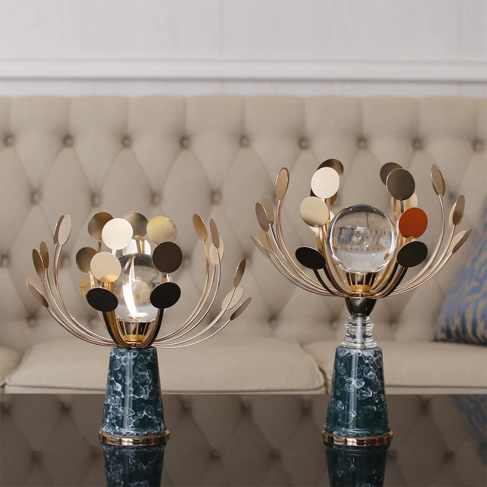 Аксессуары для украшения дома Зеленая Мраморная текстура керамическая