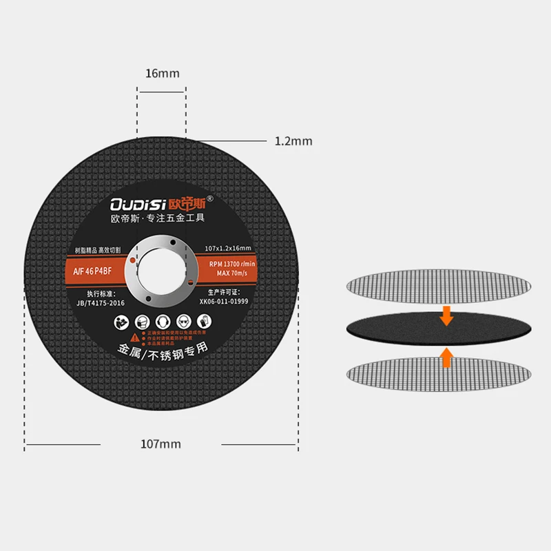 Диск отрезной по металлу 107 мм для болгарки | Инструменты