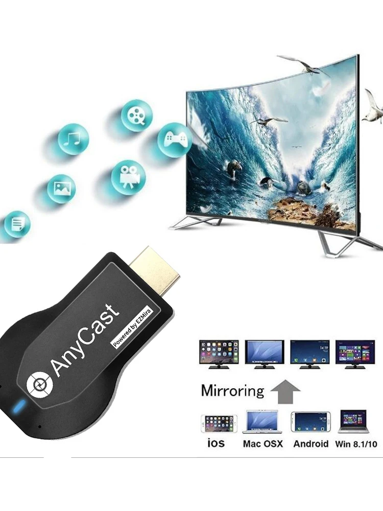 ICREATIVE HDMI TV Stick M4 Plus HD Dongle Беспроводной Wi-Fi приемник DLNA Linux Airplay дисплей Miracast для Android