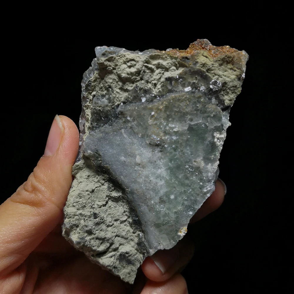 

122g Natural Fluorite Pyrite Mineral crystals specimens form jiangxi CHINA A1-2