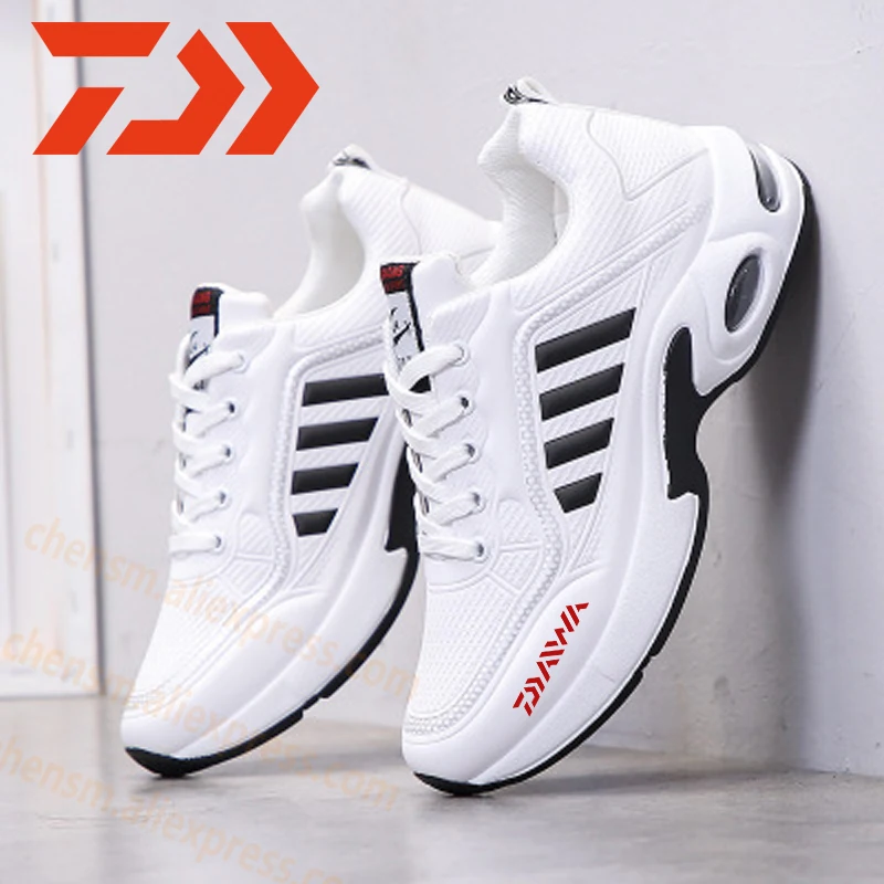 

2020 Dawa New Fashion Sports Casual Outdoor Shoes Men's Leather Air Cushion Hiking and Fishing Daiwa Running Shoes