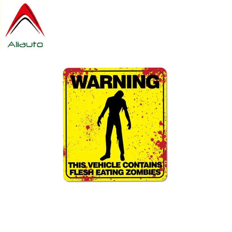 Aliauto персональная Автомобильная Стикеры Предупреждение содержит плоть едят