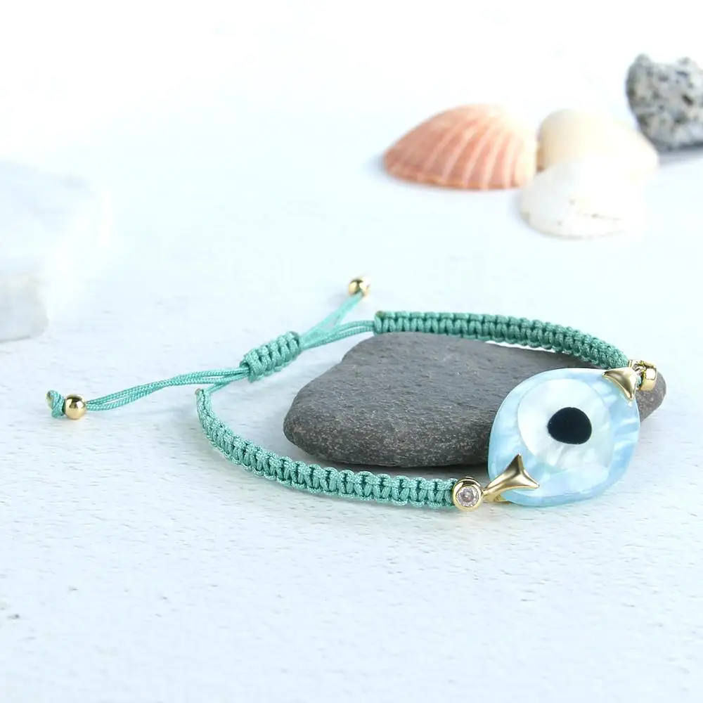 

KELITCH Charms Bracelet String Thread Rope Bracelets For Women Men Eye Blue Evil Eye Beads Bracelets Jewelry Gifts choker