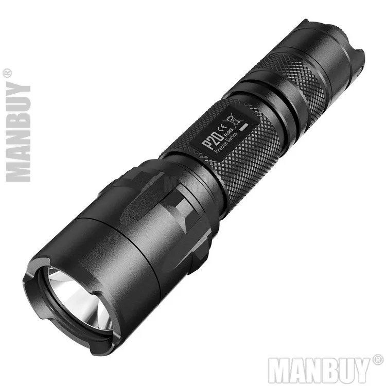 2022 Free Shipping NITECORE Tactical Flashlight P20 800 Lumens Strobe Ready Waterproof 18650 Outdoor Camp Hunting Portable Torch