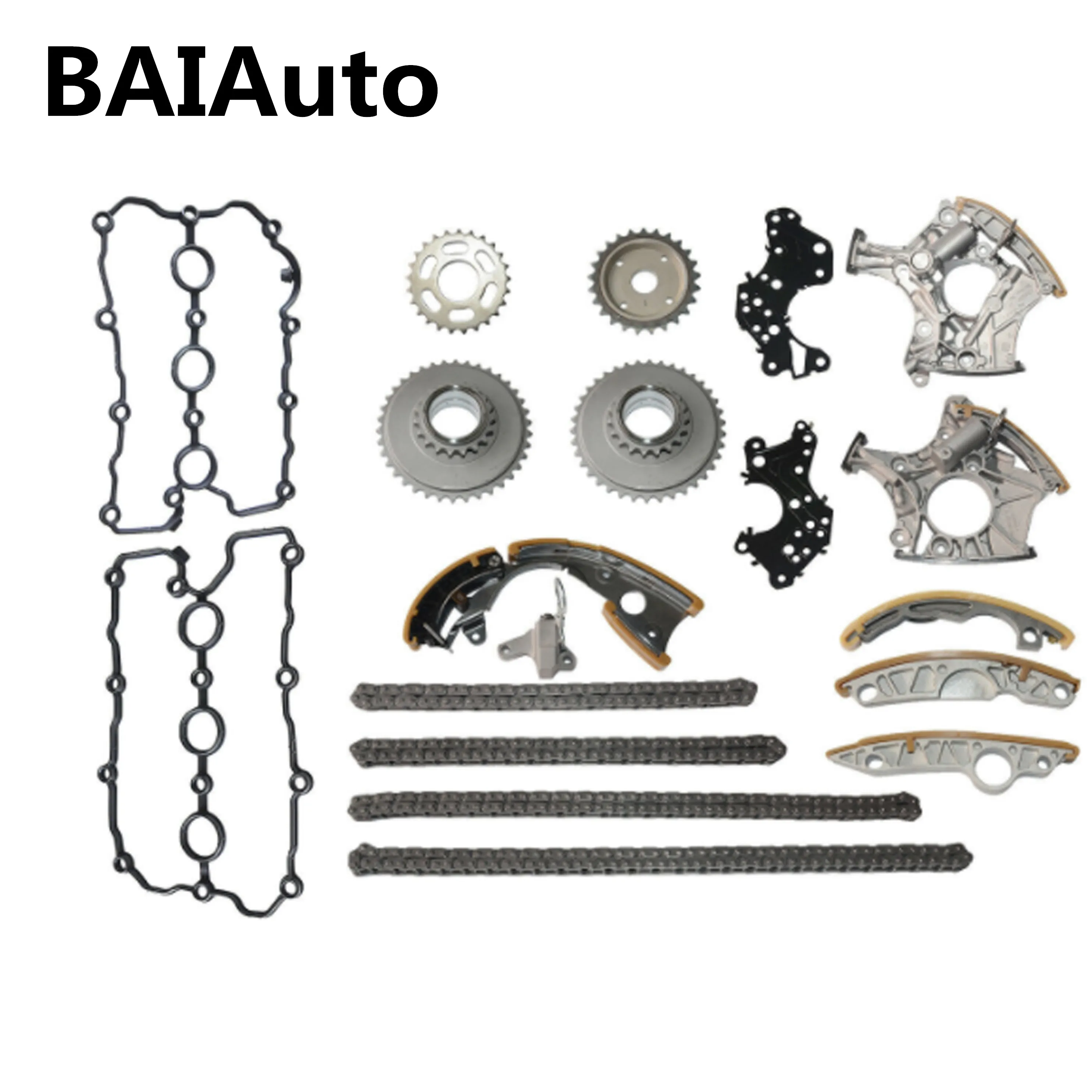 19 PCS 06E 109 507 D 465 Timing Chain Kit With Ternsioners For Audi A4 Quattro A6 2.4L V6 3.2l 06E109217H | Автомобили и