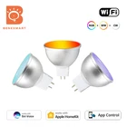 Умная Светодиодная лампа Benexmart Apple Homekit, лампа с регулируемой яркостью, Wi-Fi, MR16, 12 В, RGBCW, с голосовым управлением, 5 Вт, точесветильник светильник с изменением цвета