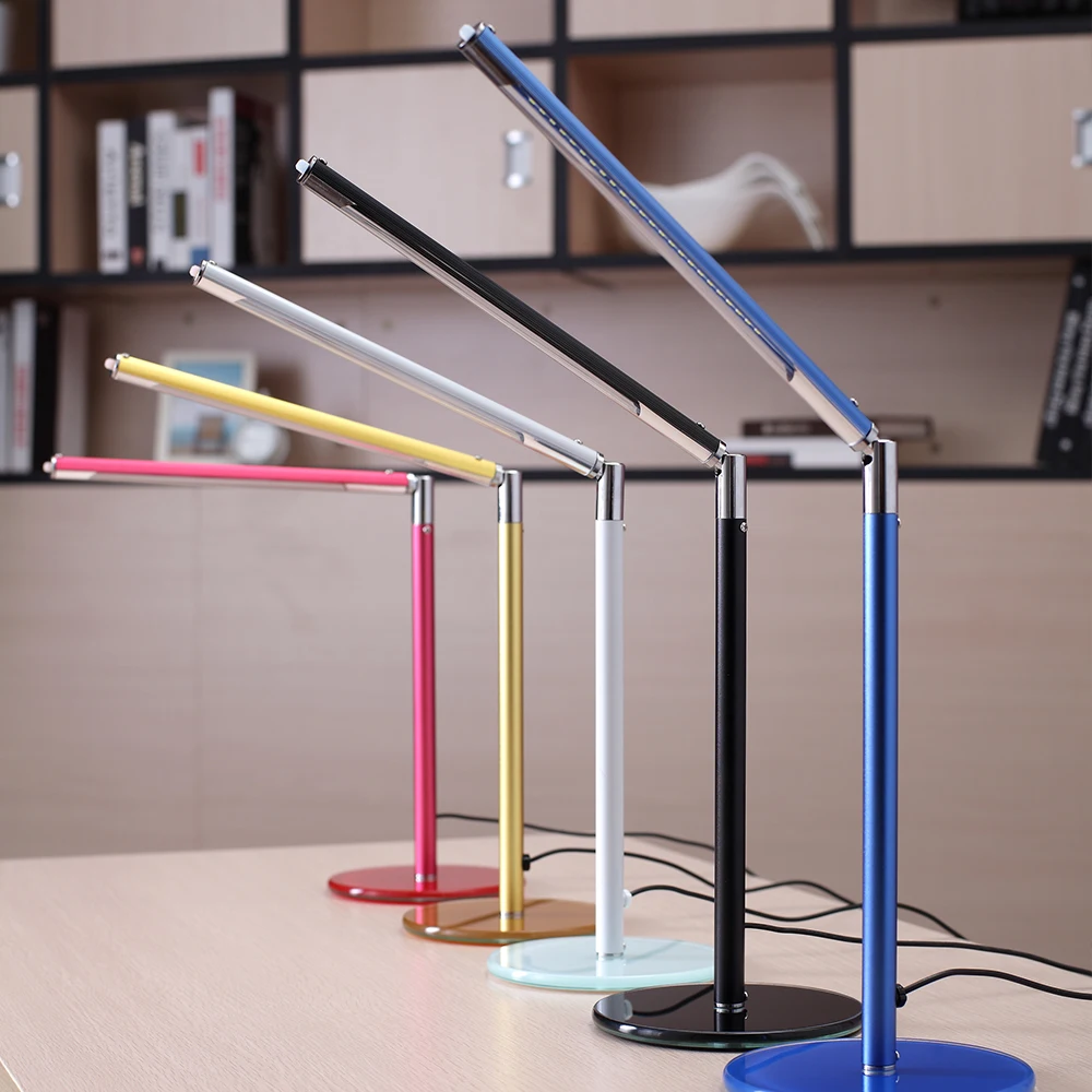 Алюминиевый сплав Светодиодный настольный светильник 2019 современный кнопочный