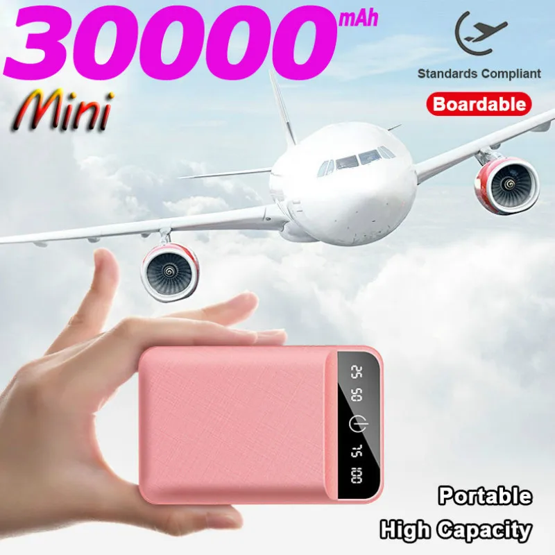 Портативный внешний аккумулятор с ЖК дисплеем 30000 мАч|Внешние аккумуляторы| |