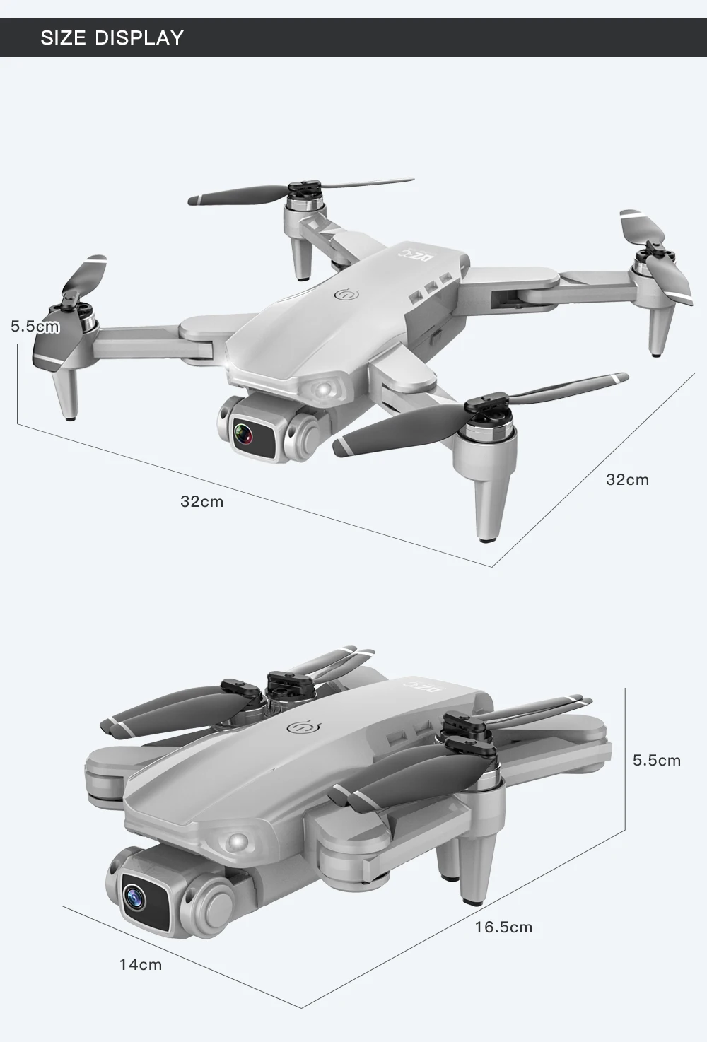 l900 pro rc gps дрон 4k с камерой складной в