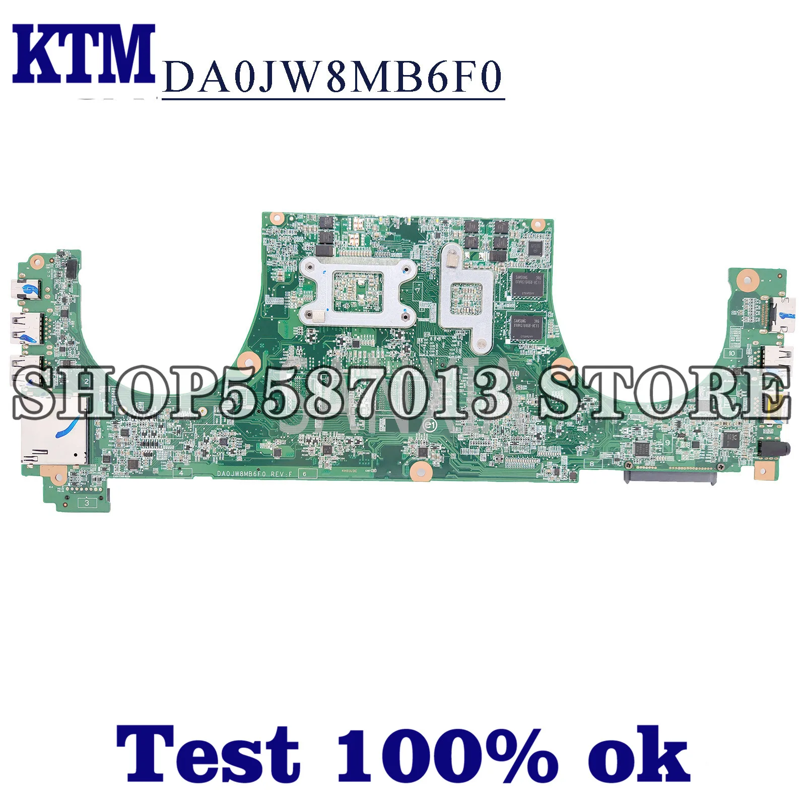 

KEFU DA0JW8MB6F0 Laptop motherboard for Dell Vostro 5460 original mainboard I5-3337UM GT630M-2GB