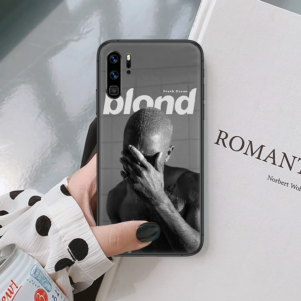 

Frank blond Ocean Phone Case For Huawei P Mate Smart 10 20 30 40 Lite Z 2019 Pro black Bumper Trend Cover Pretty Hoesjes Luxury