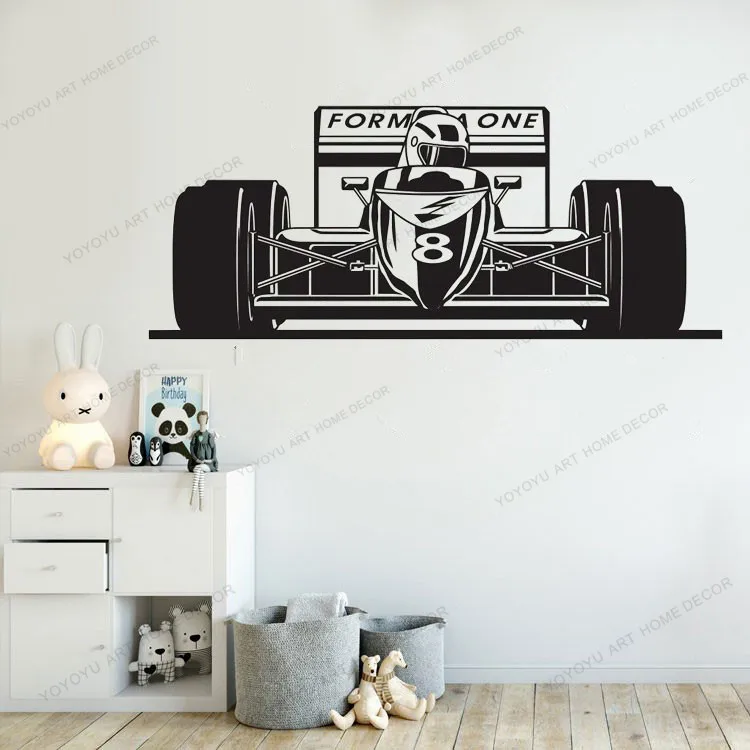 

Sports Race Racing Car Wall Decal For Boys Bedroom Baby Wall sticker Removable Window vinyl home wall decor JH305