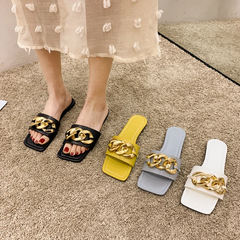 

PAMANNI Female Fashion Shallow Mature Summer Slippers Office Ladies Comfortable All-match Non-slip Slip-on Soft Flats