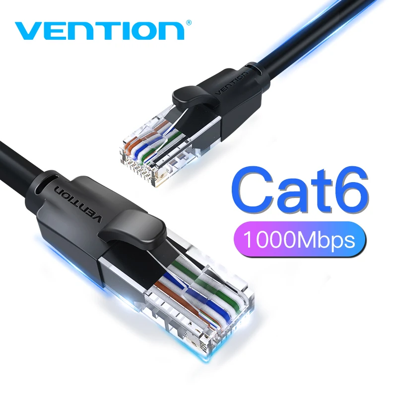 Высокоскоростной кабель Vention Ethernert разъем RJ45 UTP Lan гигабитный сетевой