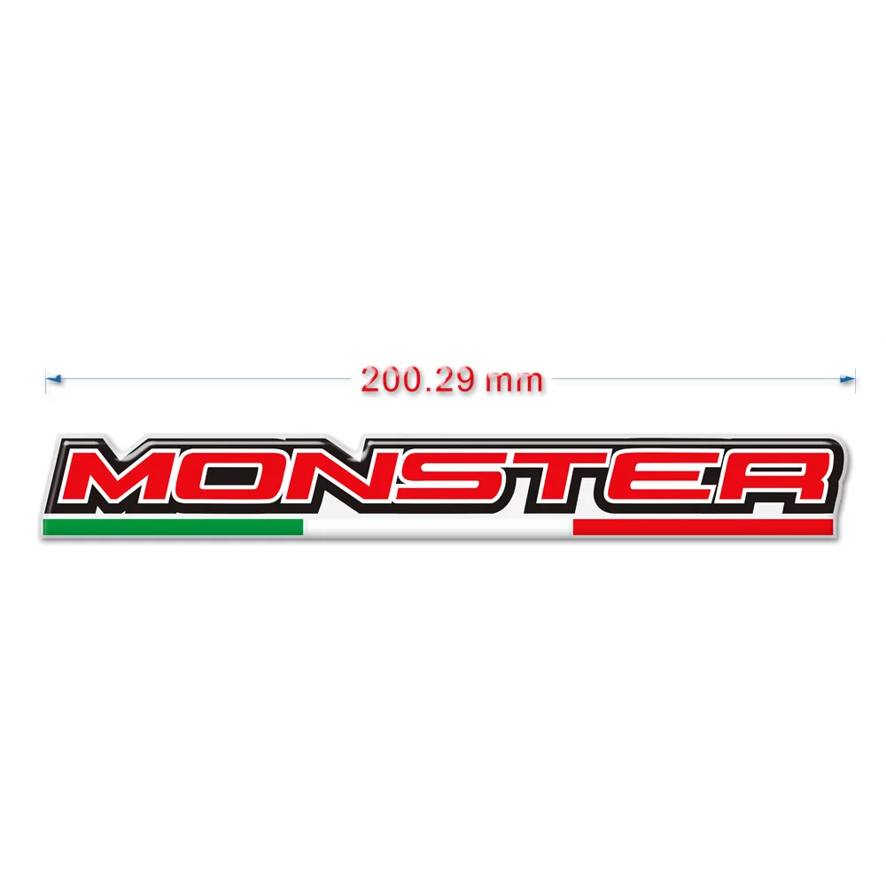 

Motorcycle Stickers For Ducati For Monster 696 797 821 Stealth 1200 S 3D logo side panel Tank Pad Fuel Protector Fairing Emblem