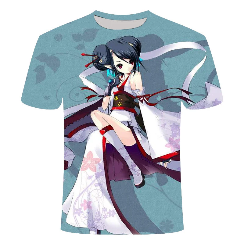 Новейшая 3D футболка с рисунком аниме Мужская 2D игра DNF футбольная рубашка