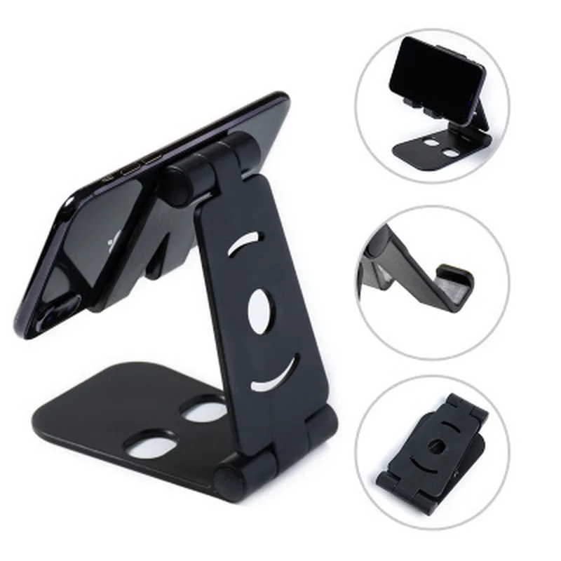 

Adjustable Mobile Phone Holder Universal for IPhone Huawei Xiaomi Plastic Phone Stand Desk Tablet Folding Stand Desktop