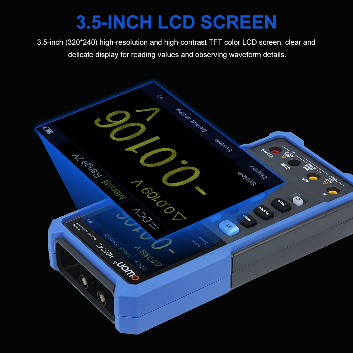 OWON HDS242 HDS272 3 в 1 Портативный цифровой осциллограф генератор сигналов мультиметр 2CH