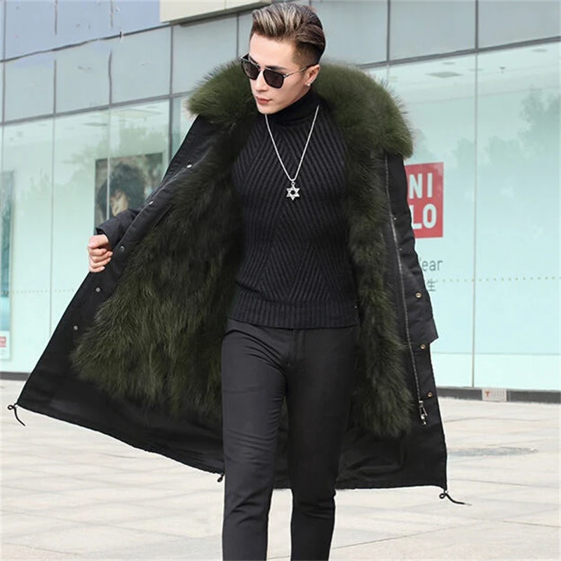

Зимнее меховое цельное пальто средней длины, пальто большого размера со съемной внутренней подкладкой из искусственного меха