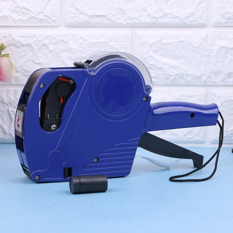 

MX-5500 EOS 8 Digits Price Tag Labeler Labeller Label Paper + 2 Ink Roller