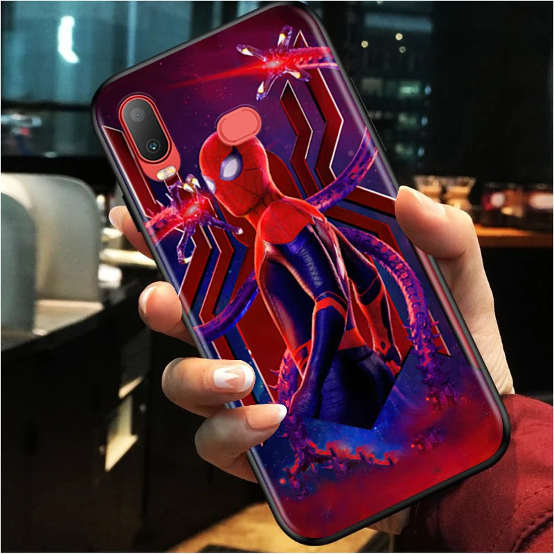 

Marvel Spider-Man for Samsung A3 A5 A6 A7 A8 A9 A6S A750 A8S 2016 2017 2018 Star Plus TPU Black Phone Case