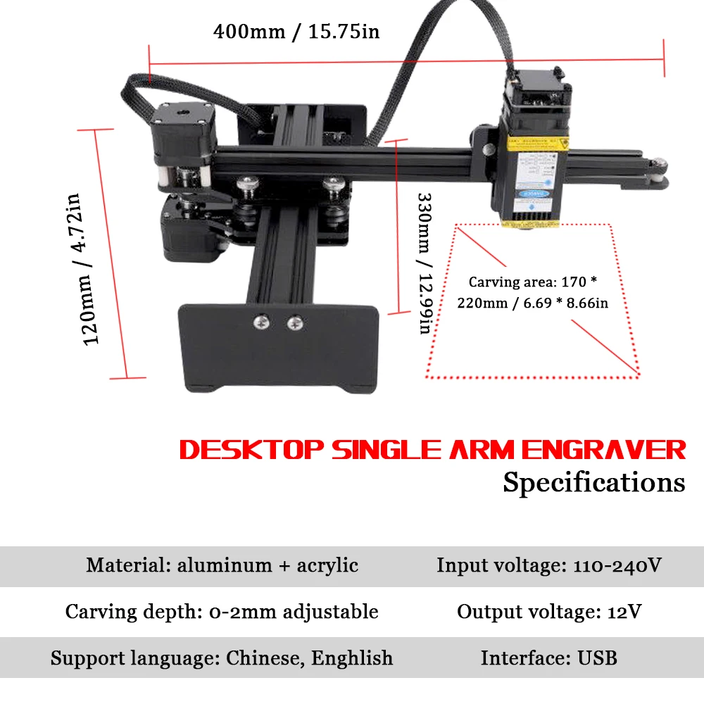 Настольный Однорычажный гравер портативный гравировальный аппарат сделай сам