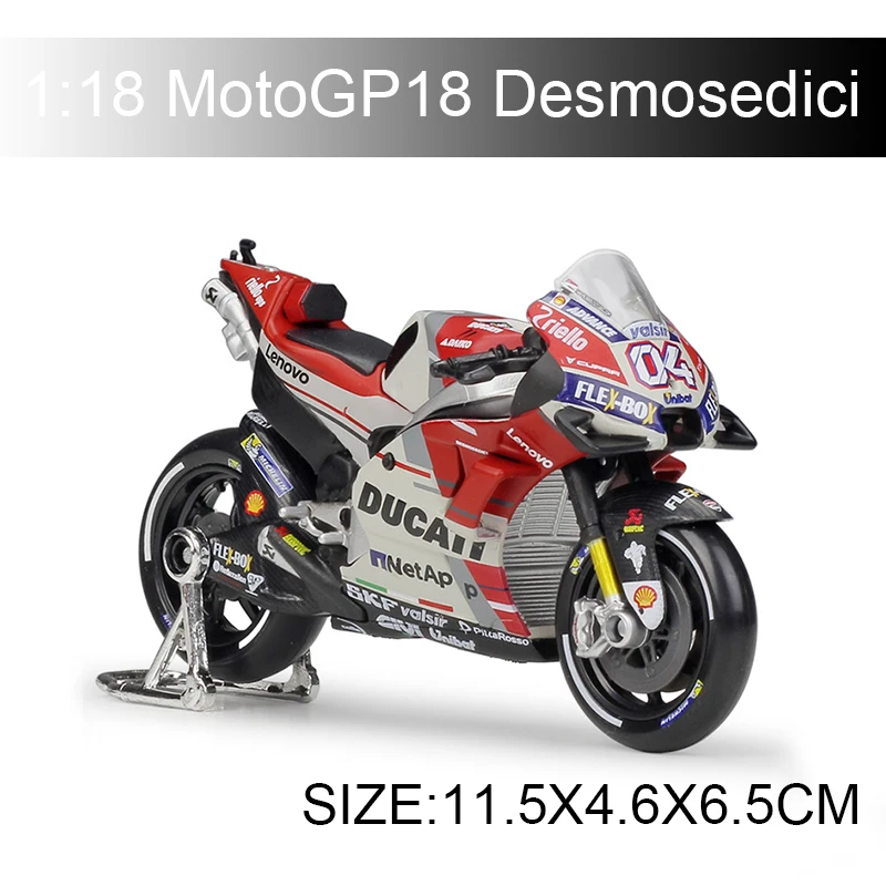 Гоночная модель Maisto 1:18 мотоцикла 2018 Desmosedici 04 # GP миниатюрная гоночная игрушка для