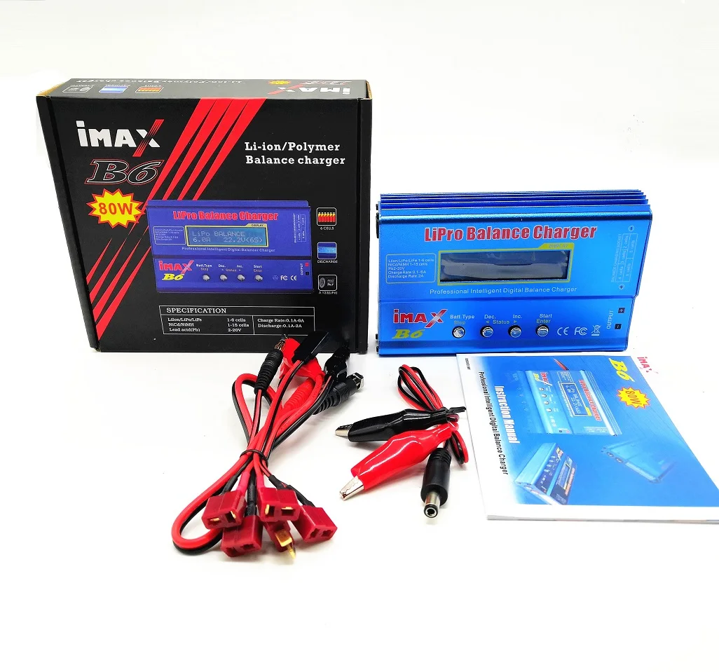 Балансирующее зарядное устройство iMAX B6 с T/XT60 разъемом для RC Li-Ion Ni-Cd Lipo NiMH NiCd LiFe Pb