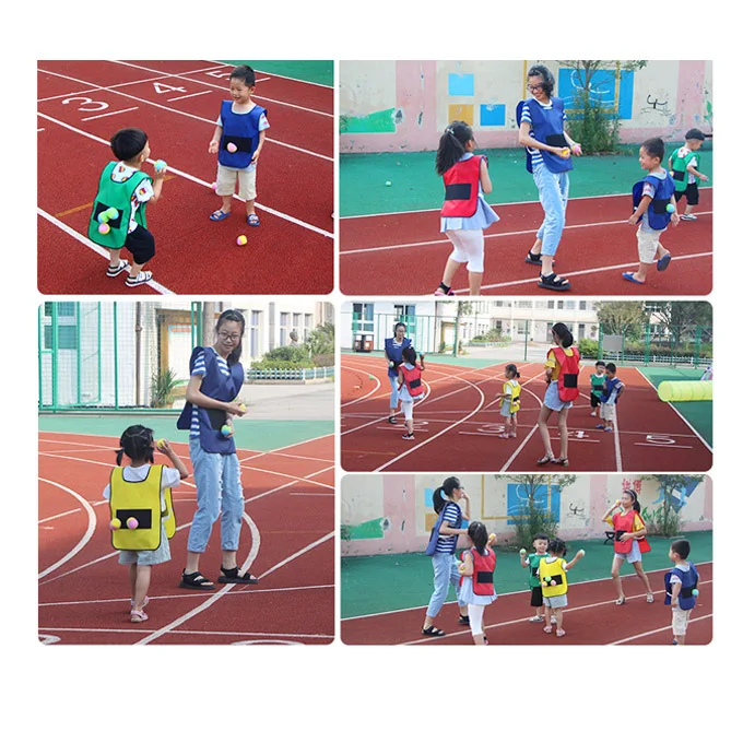 Детские игры Dodge Sticky Ball Target жилет Дротика игры дети на открытом воздухе игрушки для детей Kindergarden дети готовы