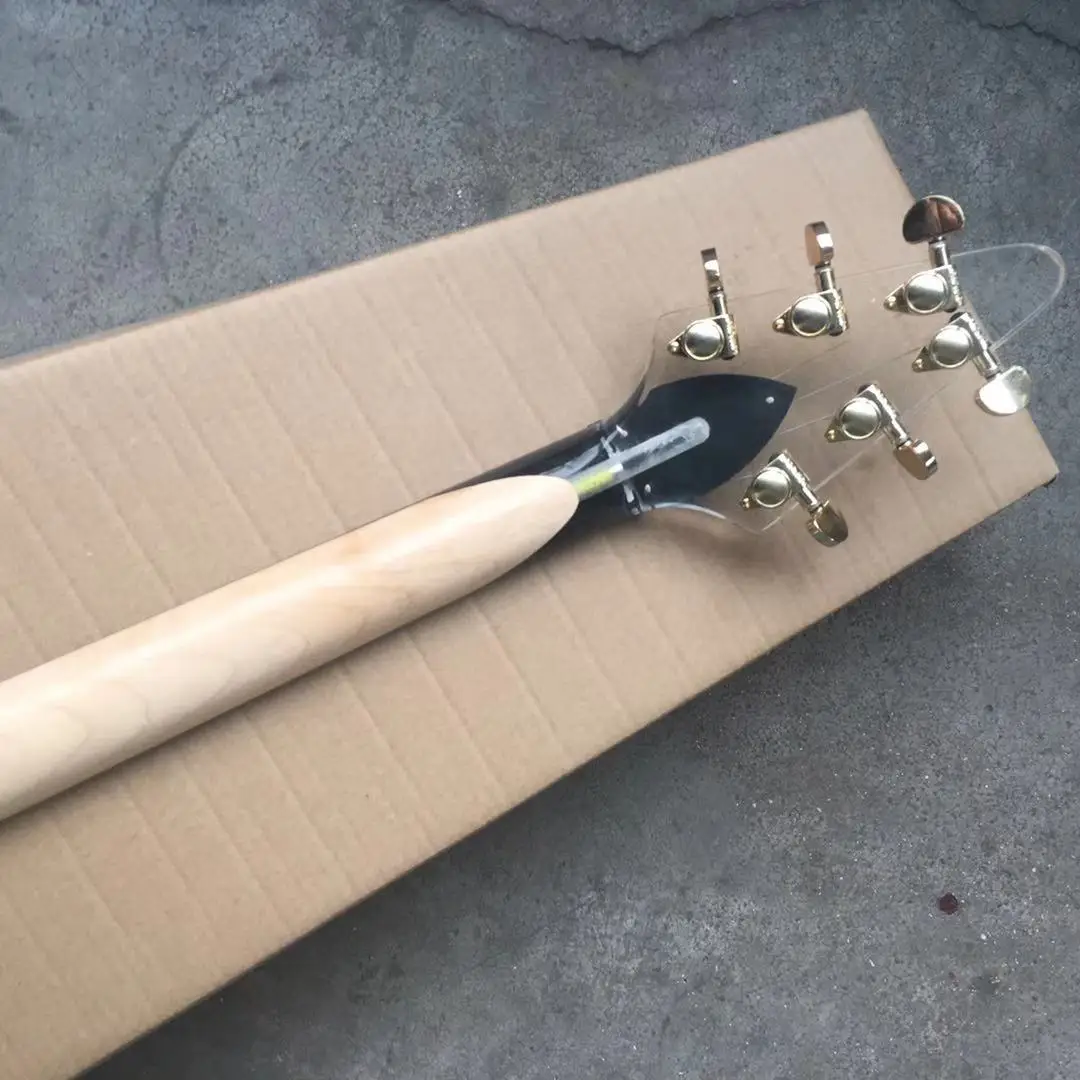 

Good quality V style acrylic electric guitar free shipping