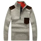 Мужской свитер на молнии, теплый кашемировый шерстяной свитер на флисе, размеры 3XL, зима 2020
