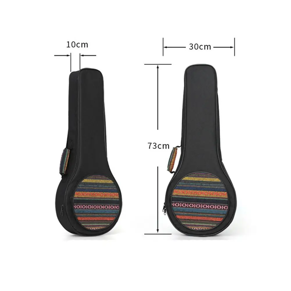 Высококачественный этнический стиль A Форма Сумка для мандолины для mandolin утолщаются плечо Gig Сумка Чехол Frabic черный