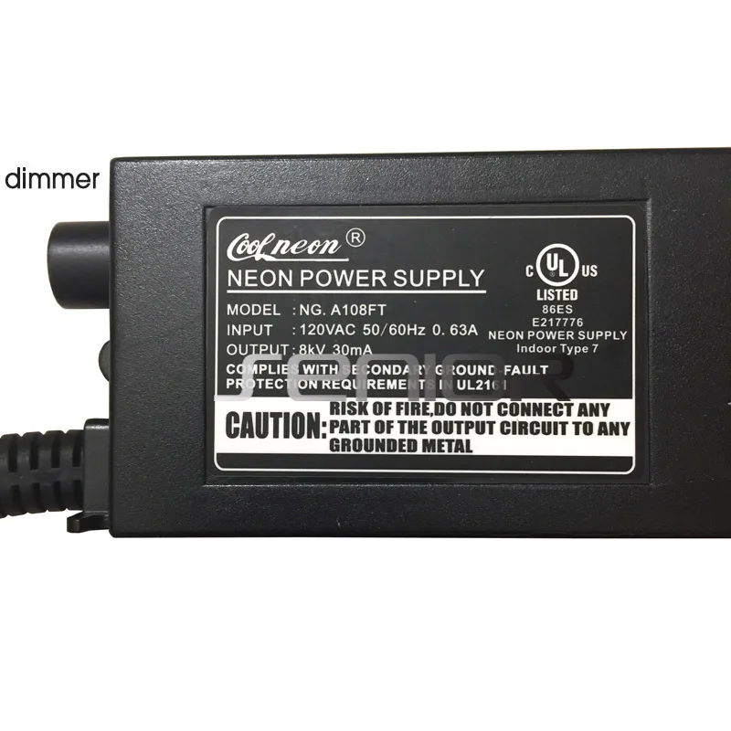 Неоновый Световой трансформатор мощностью 80 Вт с сертификацией UL неоновая