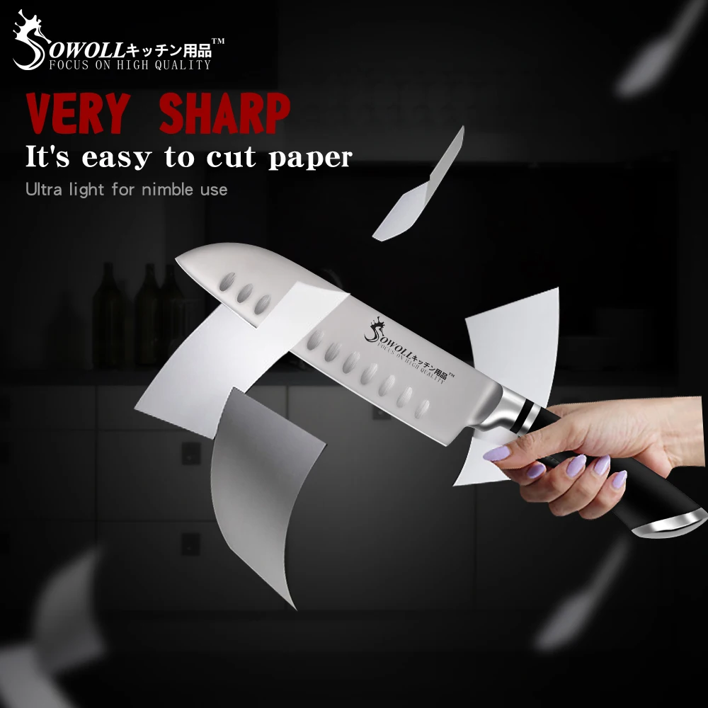 Santoku кухонный нож инструменты для приготовления пищи Высококачественный из