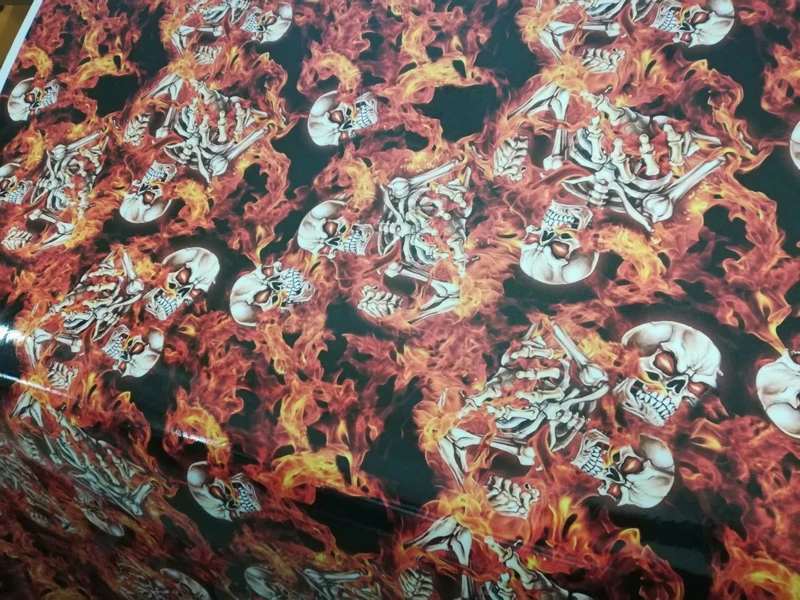 Блестящая наклейка с черепом выпуском воздуха Виниловая бомба самоклеящаяся для