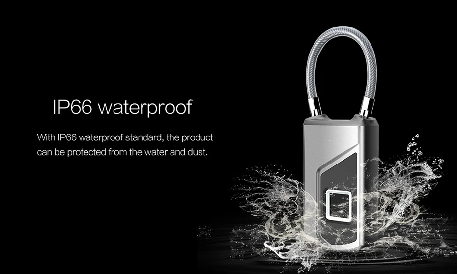 USB Перезаряжаемый умный БЕСКЛЮЧЕВОЙ биометрический умный дверной замок с Bluetooth управлением, электронный водонепроницаемый защитный замок для багажа