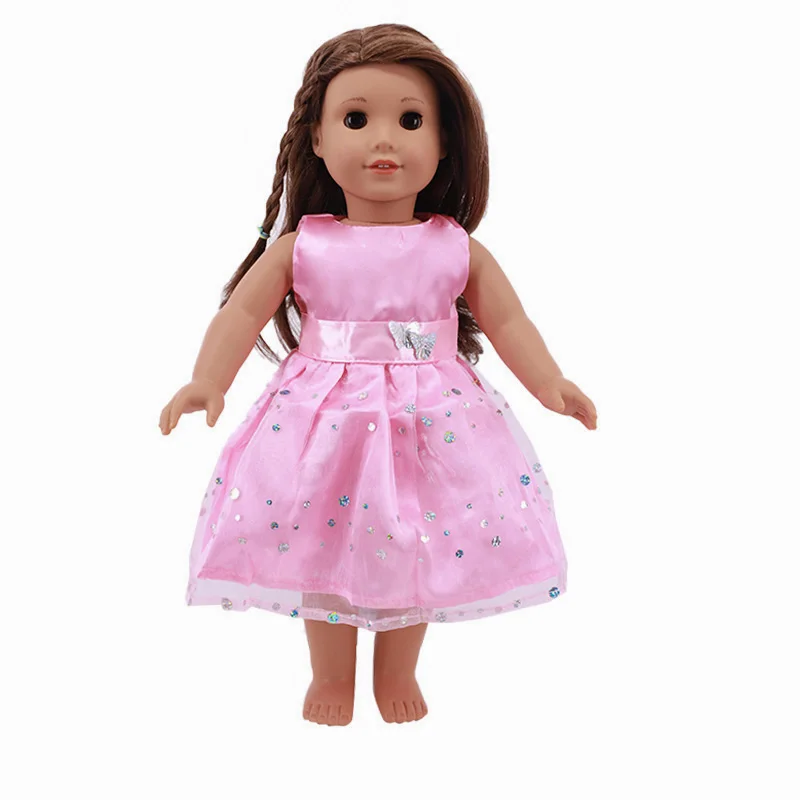 Color Skirt With Silver Butterfly Belt Underwear Fit 18inch American &43cm Born Baby Doll Clothes Accessories Toys For Girl Gift | Игрушки