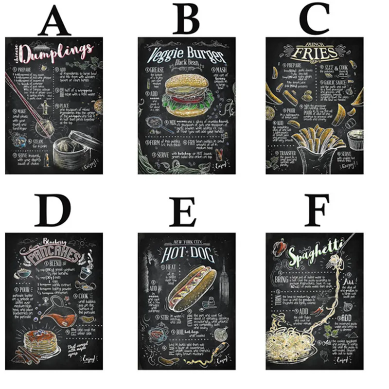 Постеры на холсте с изображением кухни бургеров хот-догов Интернет-кафе