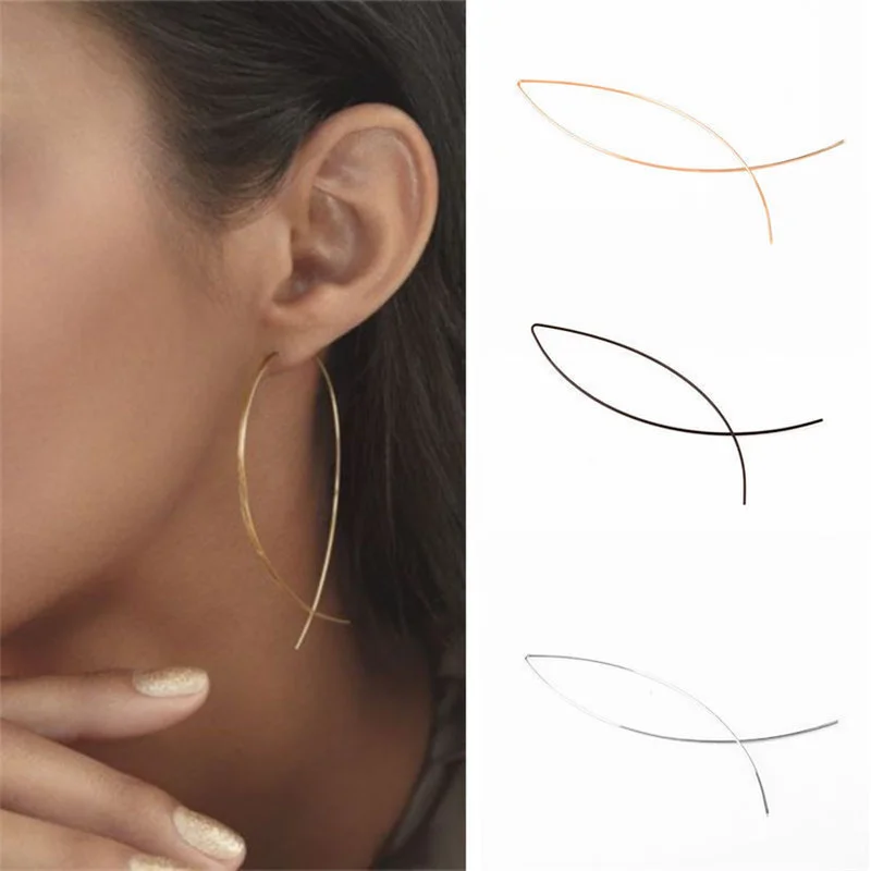 

2021 new Fish Shape Handmade Copper Earrings for Women Ear Jewelry Gift
