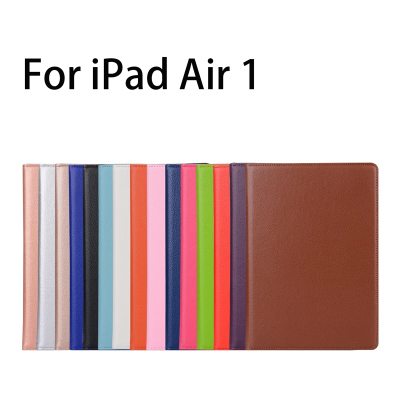 360 градусов вращающийся чехол для iPad Air PU кожаный подставка iPadAir с умным Авто