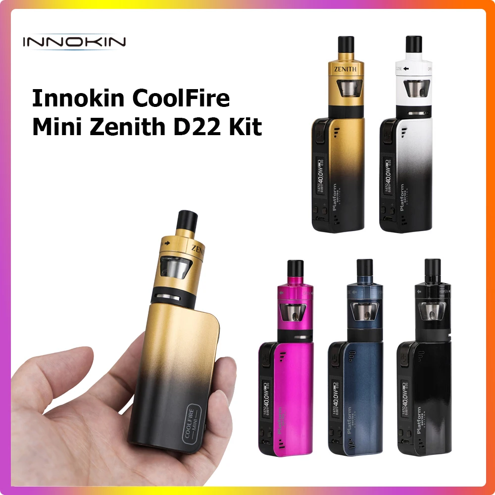 Оригинальный Innokin комплект CoolFire Mini Zenith D22 с емкостью 2 мл и катушкой Plexus Z